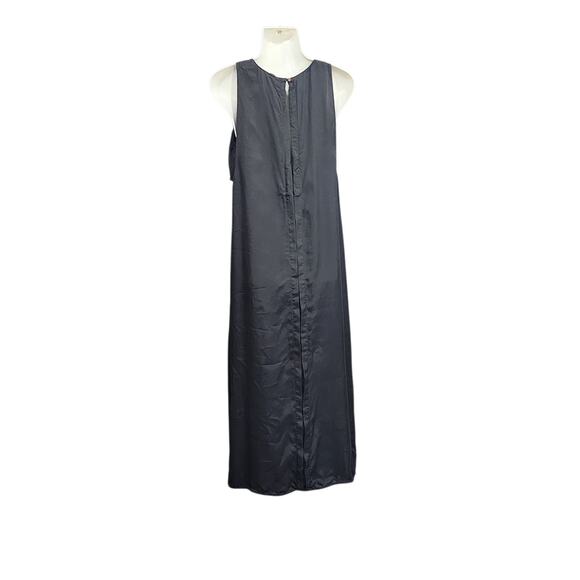 Lou & Grey Sleeveless Maxi Dress Built in Tank Bra Black Size Medium - Picture 3 of 14
